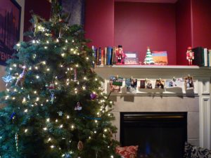 Christmas tree and hearth