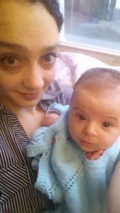 Me and the adorable monkey.